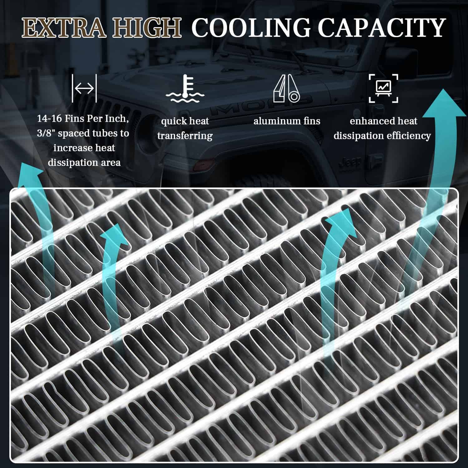 YUFUQIDA Conjunto de Radiador de Aluminio Compatible con - Imagen 5