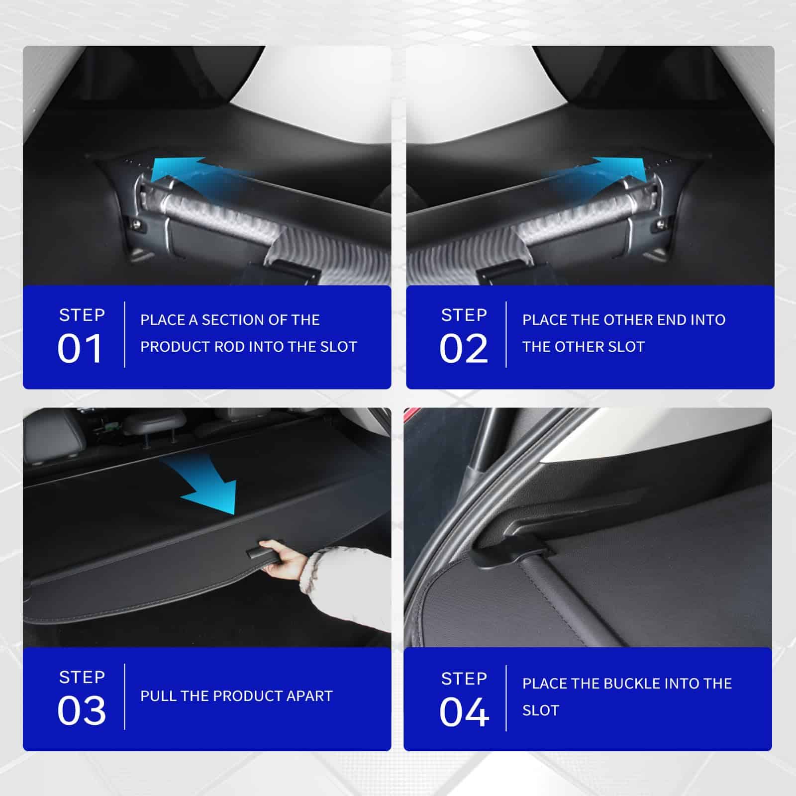 Cubierta de carga retráctil compatible con Subaru Crosstrek - Imagen 5