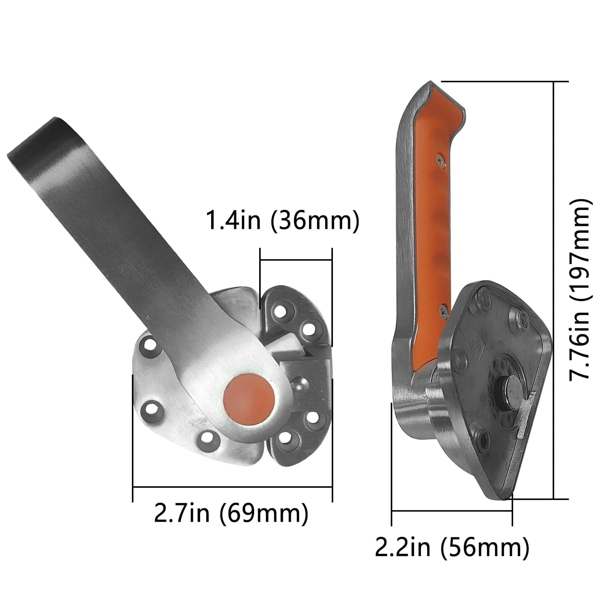 Manija de Puerta de Gabinete de Vapor de -Aluminio - Imagen 3
