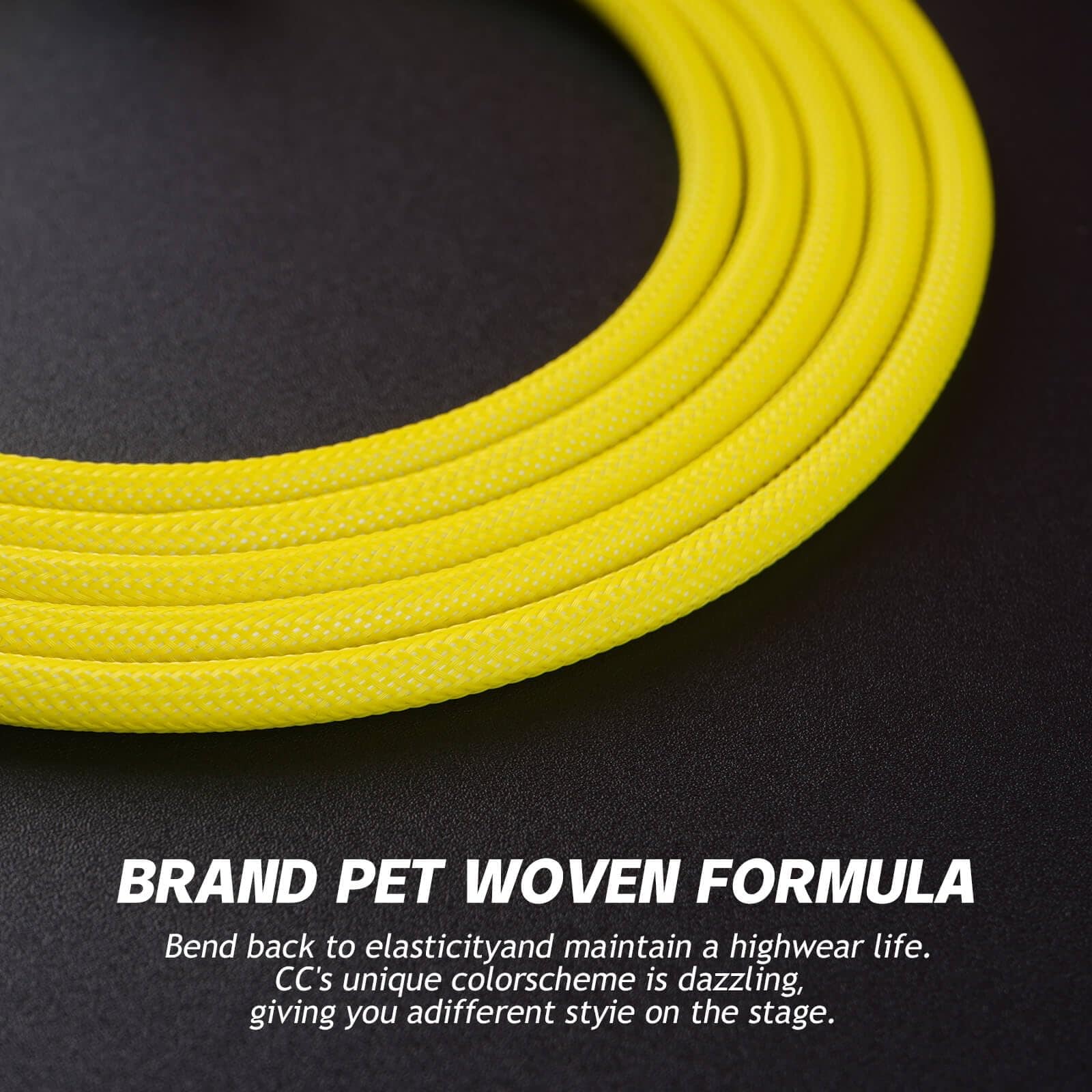 Cable de Guitarra Samgool de 10 pies, Cable de -Amarillo - Imagen 3