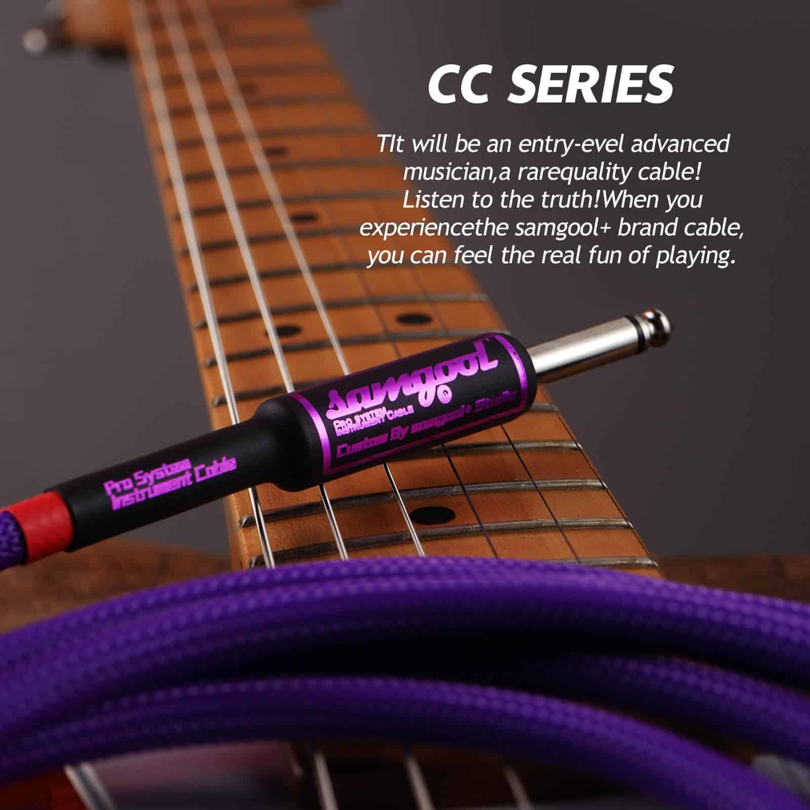 Cable de Guitarra Samgool de 20 pies, Cable de -Morado - Imagen 7