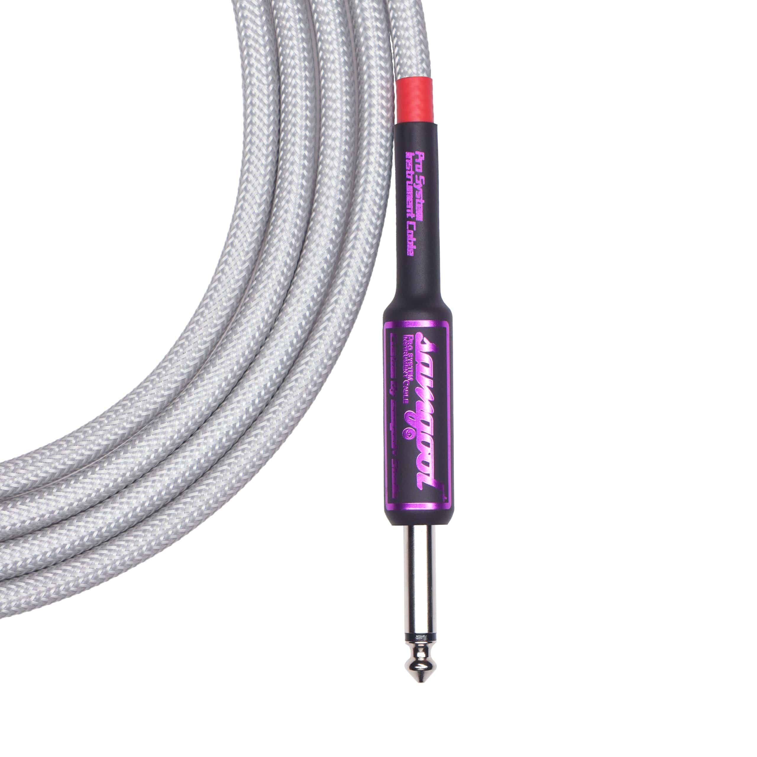 Cable de Guitarra Samgool de 15 pies, Cable de -Gris Platead