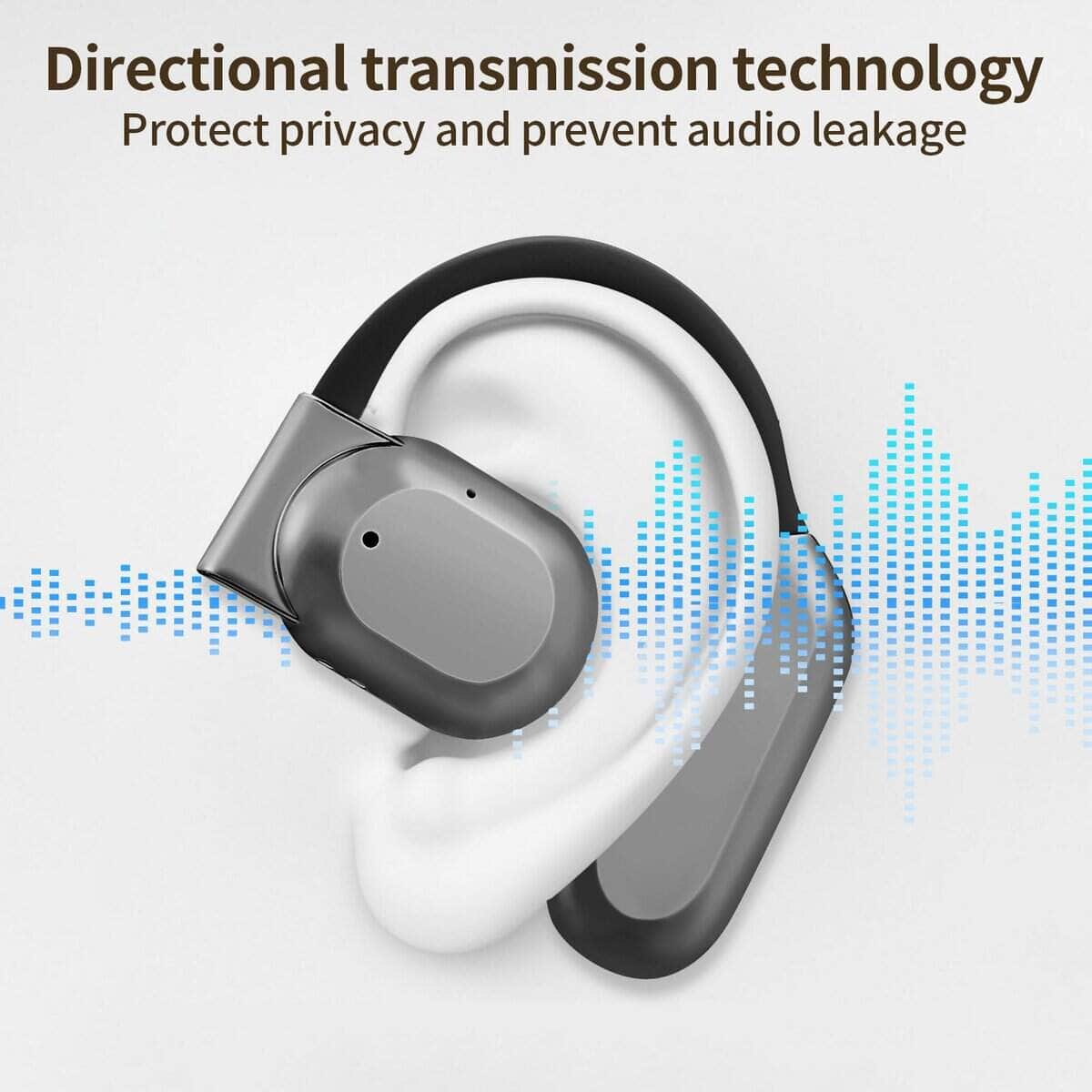 ELINAZ Auriculares inalámbricos de oído abierto Bluetooth - - Imagen 4