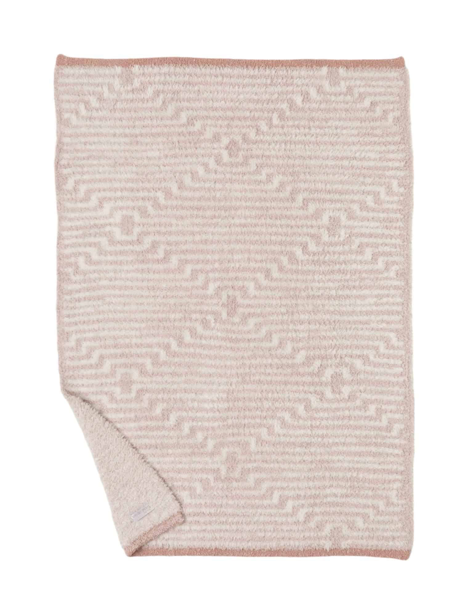 Manta para cochecito Barefoot Dreams CozyChic -Rosa antiguo