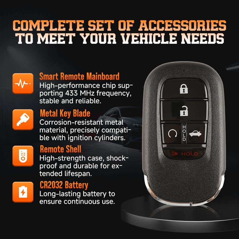 ABUDU para 2022 Honda Accord Llave Inteligente Control - Imagen 4
