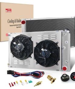 YUFUQIDA Radiador de Aluminio de Núcleo de 3 Filas CU162