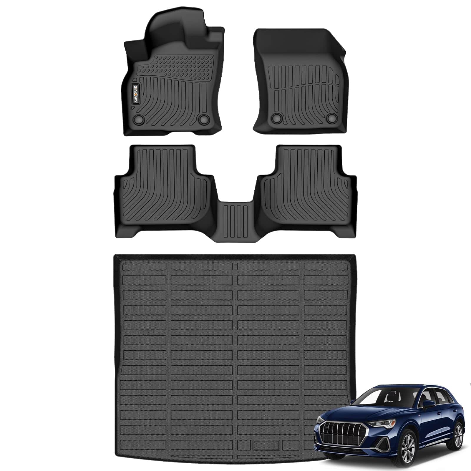 Tapetes para piso y revestimiento de carga GINOWY para Audi