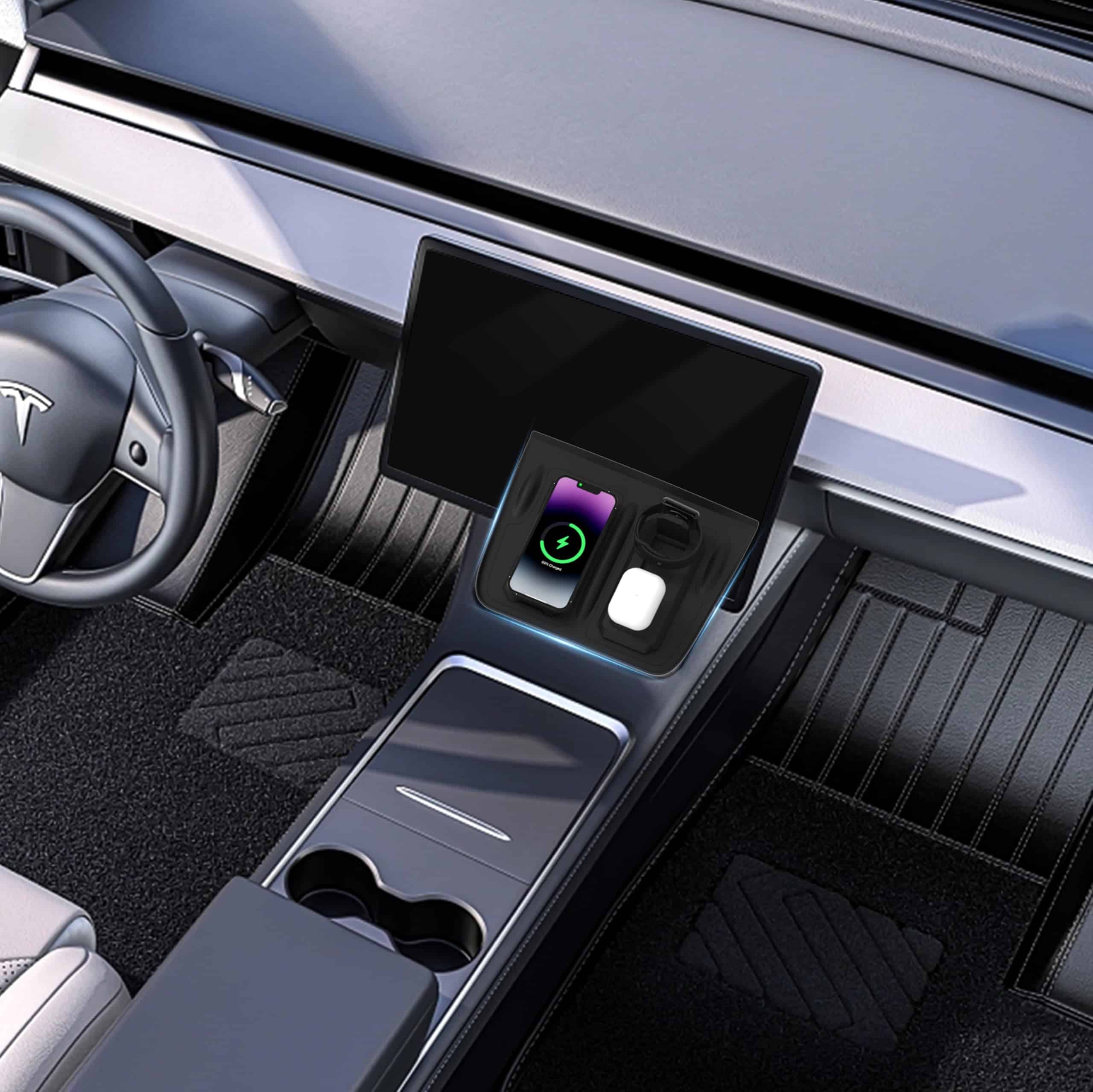 Tapete de Carga Inalámbrica Fannasi 3 en 1 para Accesorios - Imagen 3