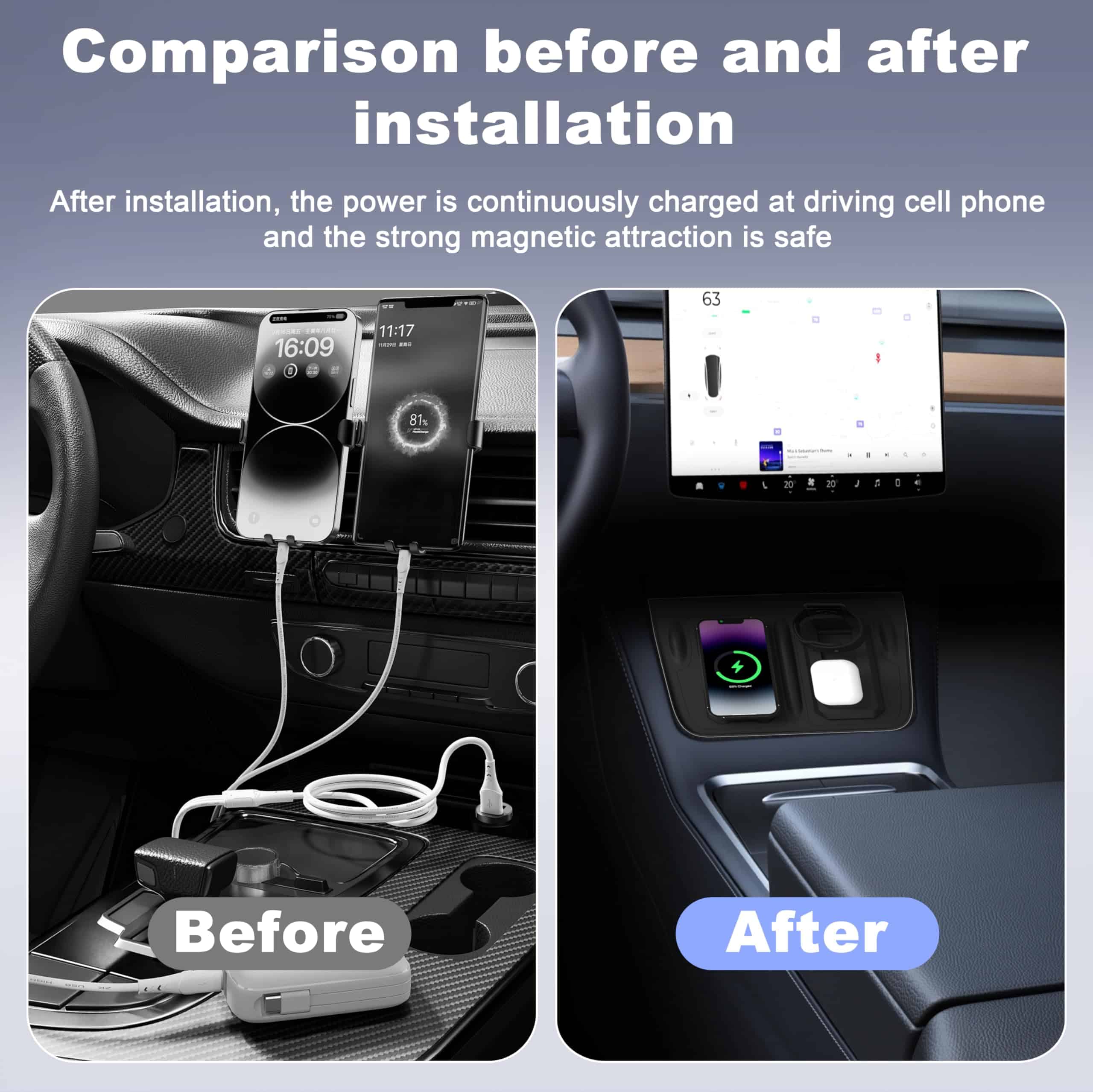 Tapete de Carga Inalámbrica Fannasi 3 en 1 para Accesorios - Imagen 5