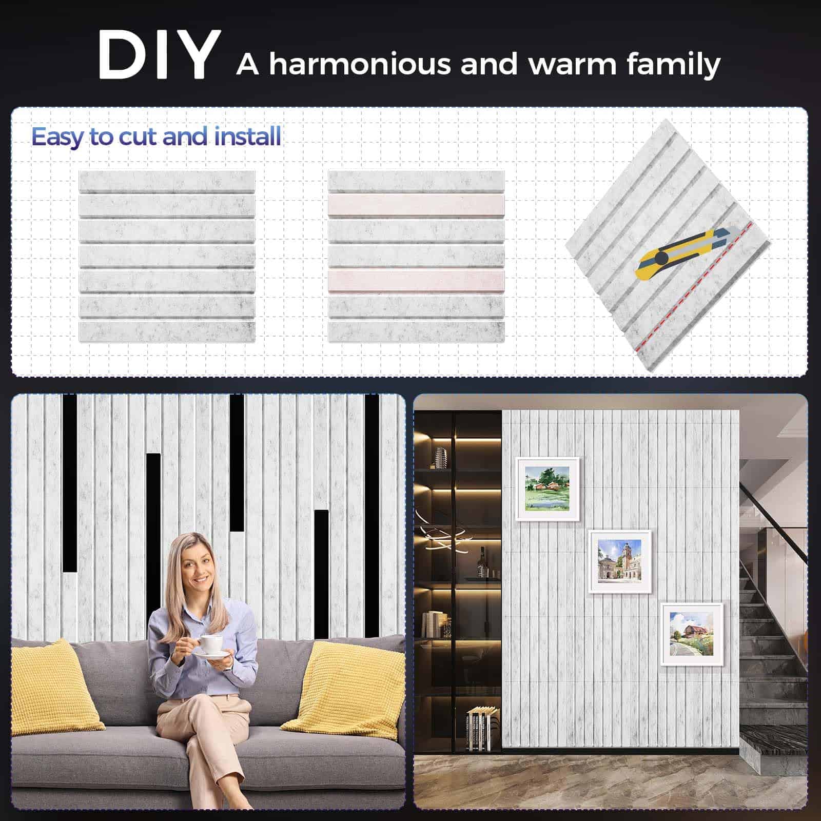 BSHEAD 6 Pack Paneles de Pared Insonorizantes Grandes - Imagen 5