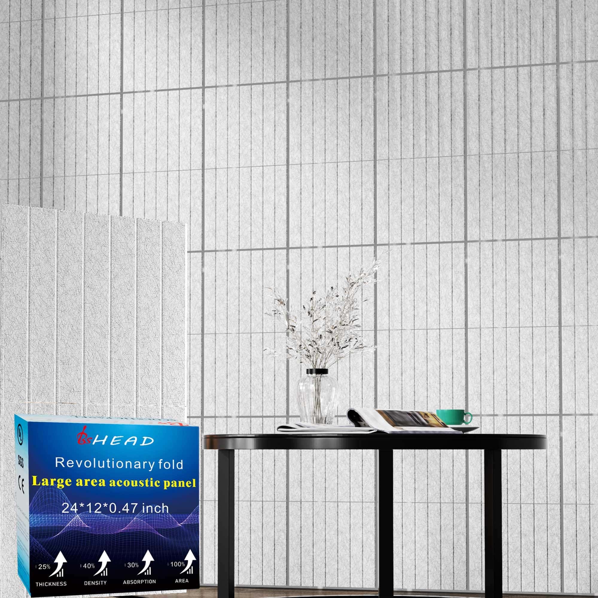 BSHEAD 6 Pack Paneles de Pared Insonorizantes Grandes