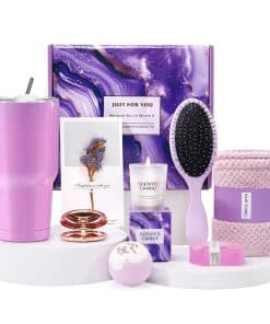 Caja de regalo de cuidado personal de lavanda JOUIOX para