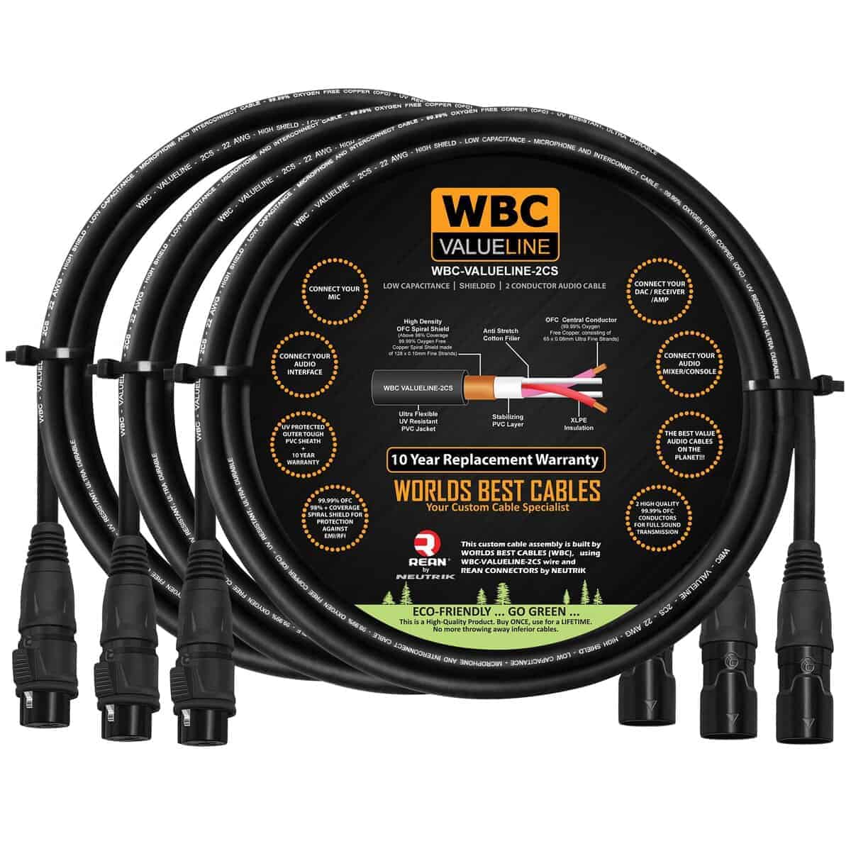 WBC-VALUELINE-2CS (22 AWG) - 3 Unidades - Cables de