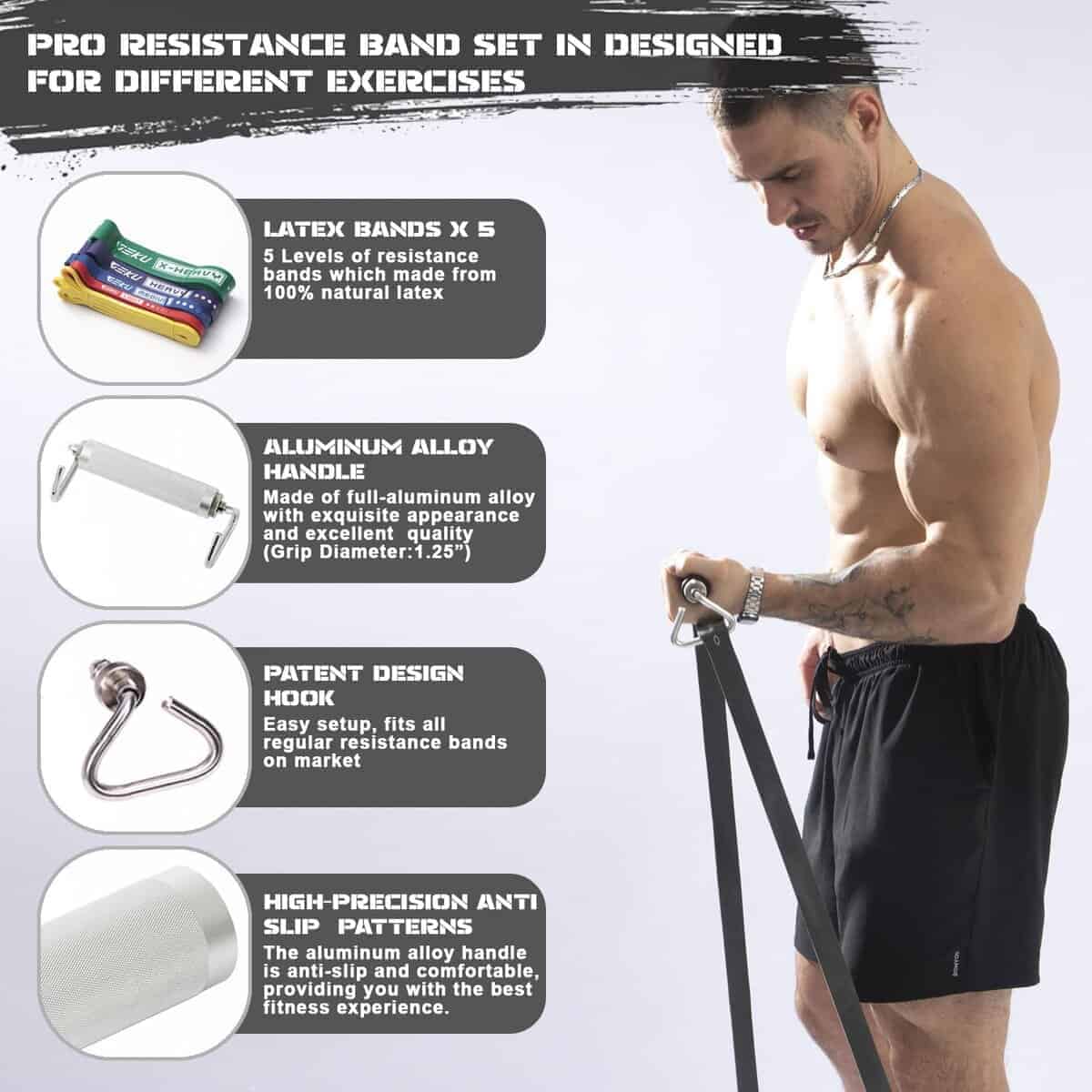 Banda de Resistencia GEKU FIT con Mango de Aleación de - Imagen 3