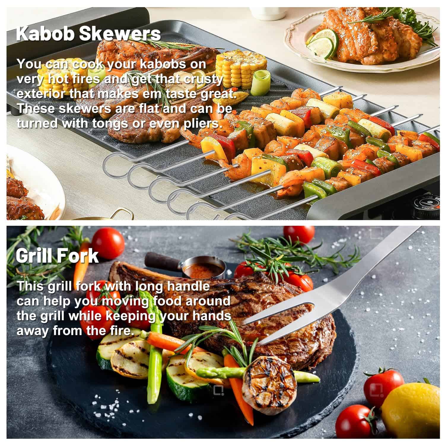 Set de Accesorios para Parrilla de Barbacoa de Alta - Imagen 7