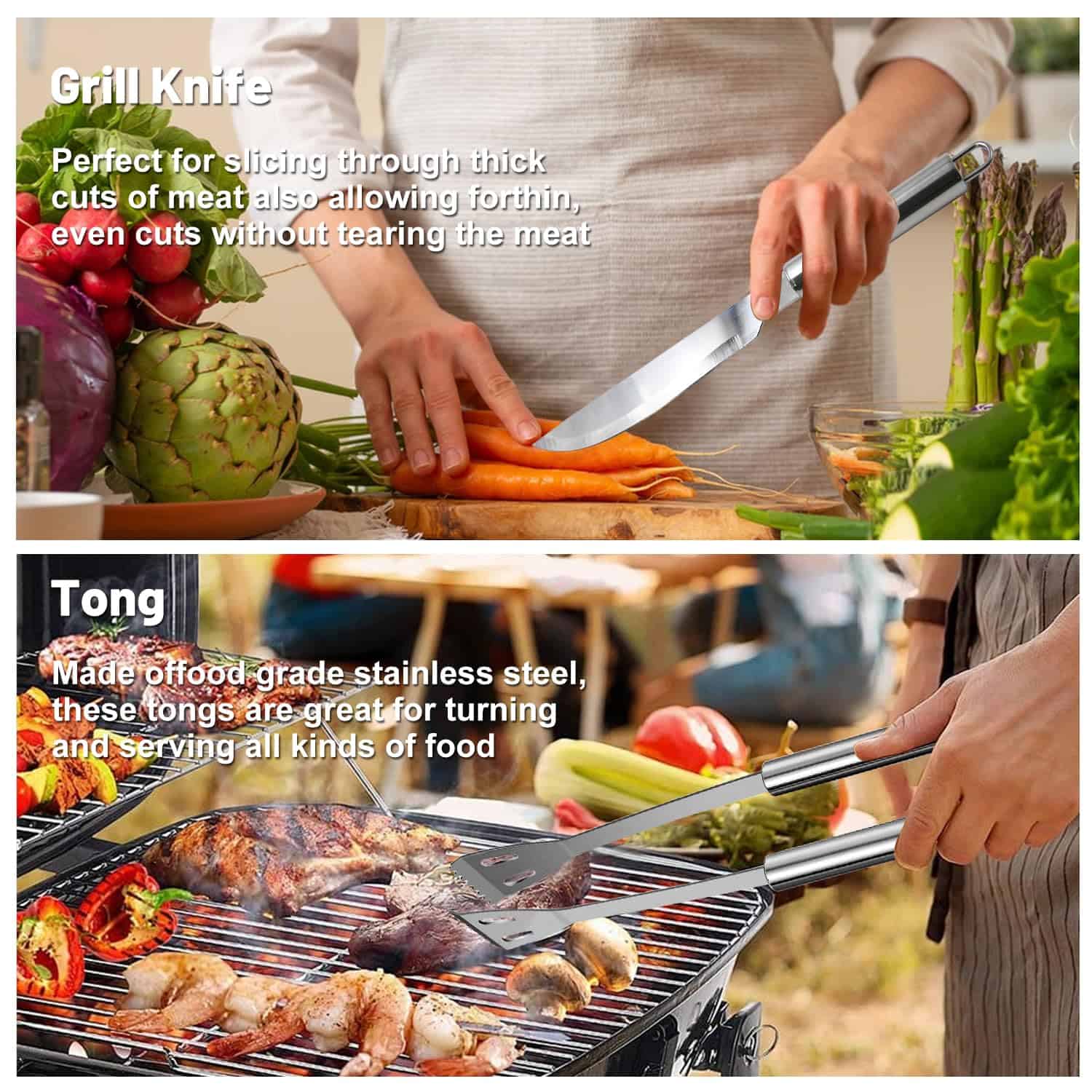 Set de Accesorios para Parrilla de Barbacoa de Alta - Imagen 6