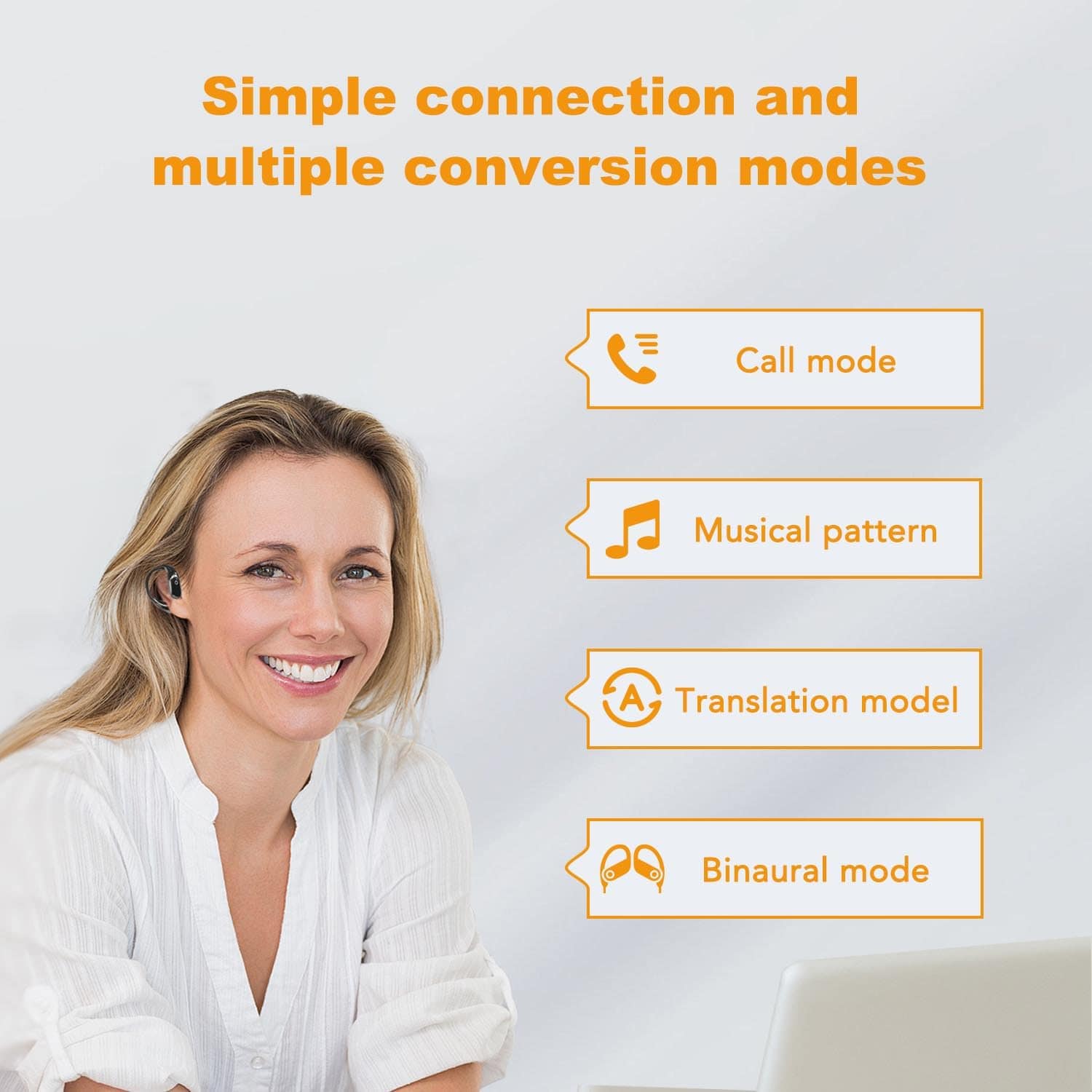 Auriculares de Traducción de Idiomas, Multi en Uno - Imagen 5