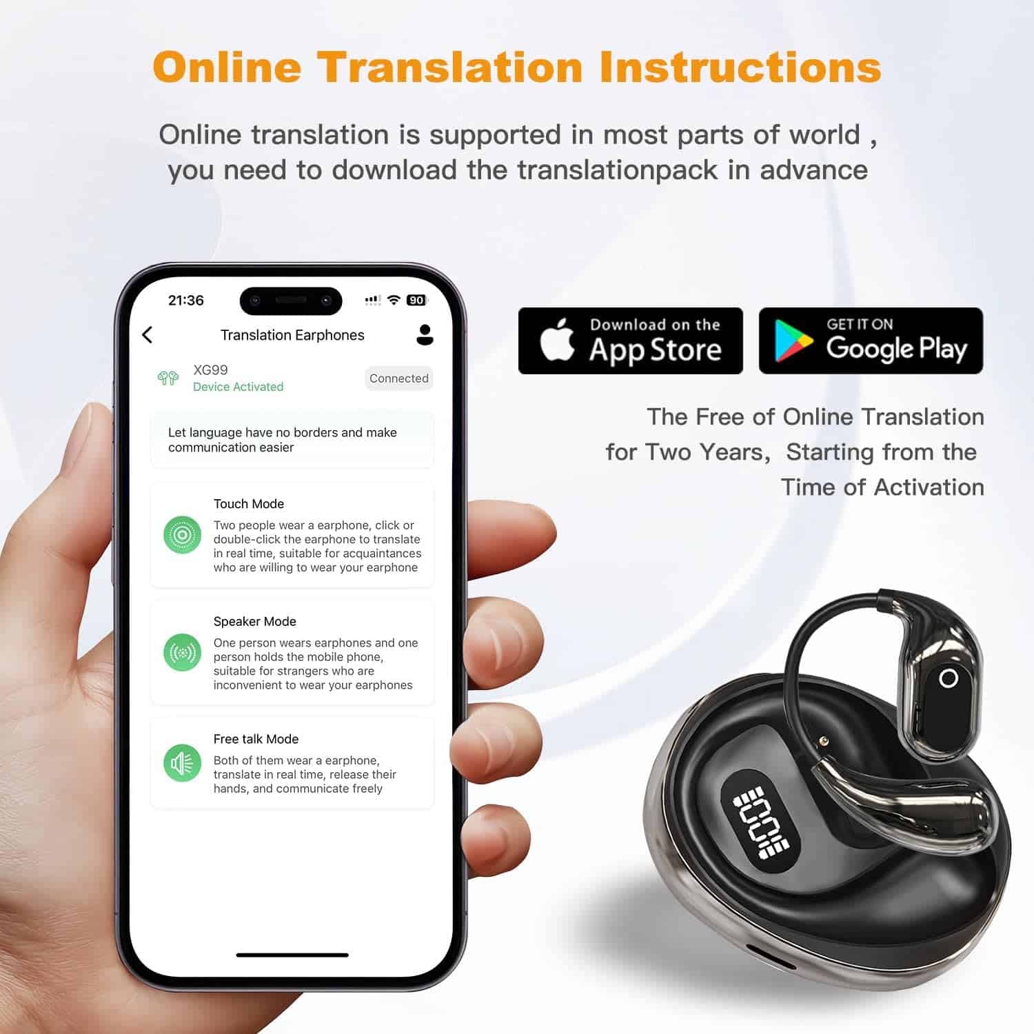Auriculares de Traducción de Idiomas, Multi en Uno - Imagen 7