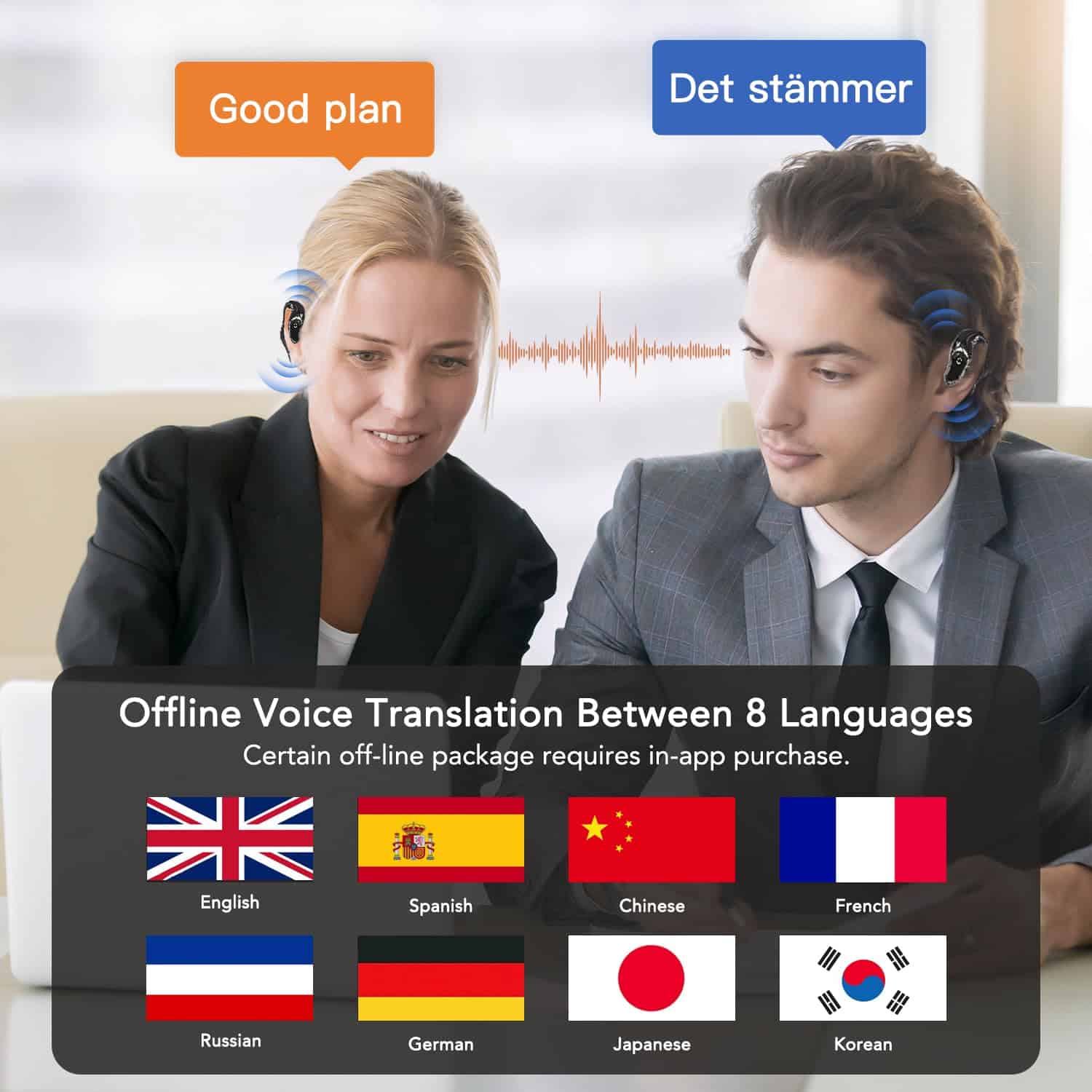 Auriculares de Traducción de Idiomas, Multi en Uno - Imagen 6
