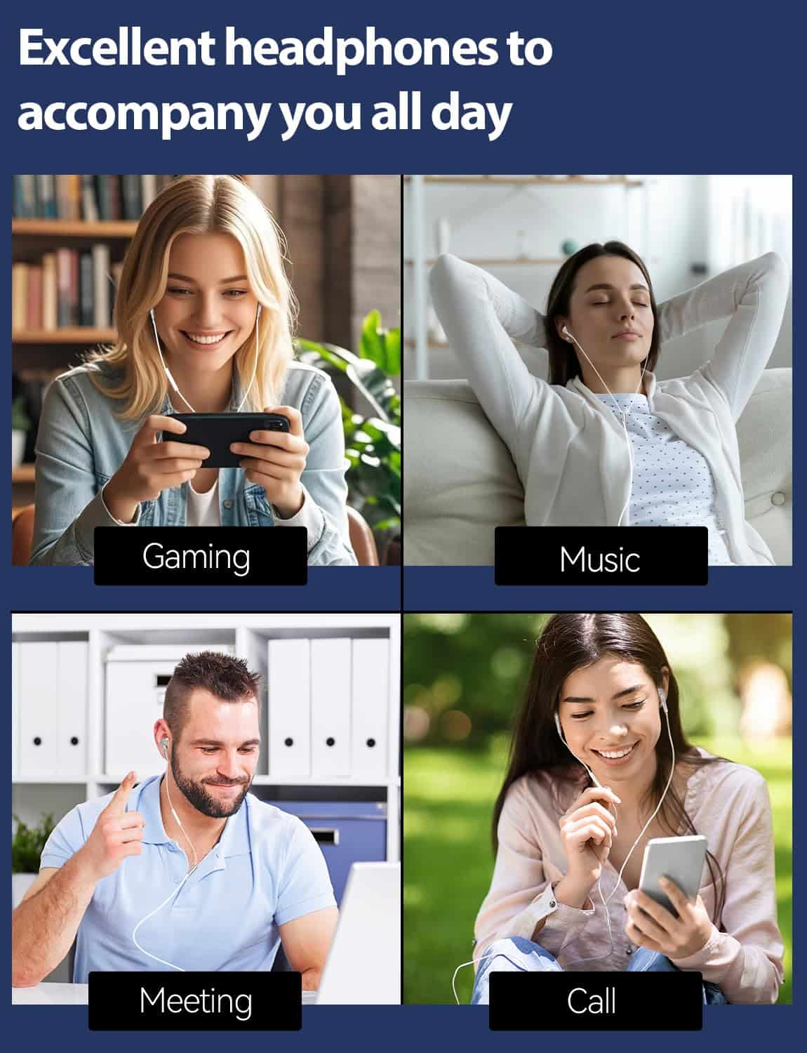 Audífonos con cable para juegos BEIBING RIVERS con - Imagen 8