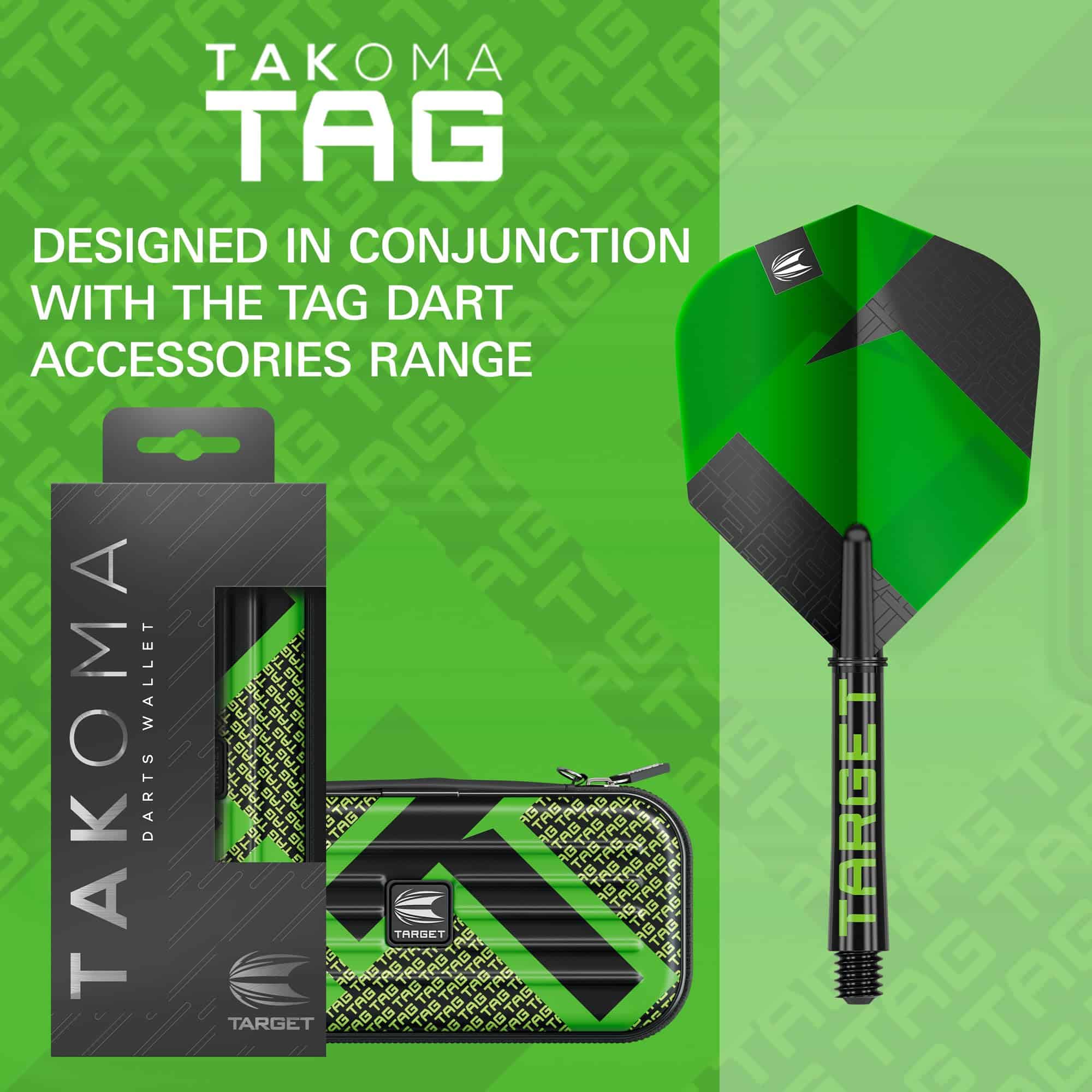 Estuche de Dardos Target Takoma Tag, Tamaño Regular, Verde - Imagen 6