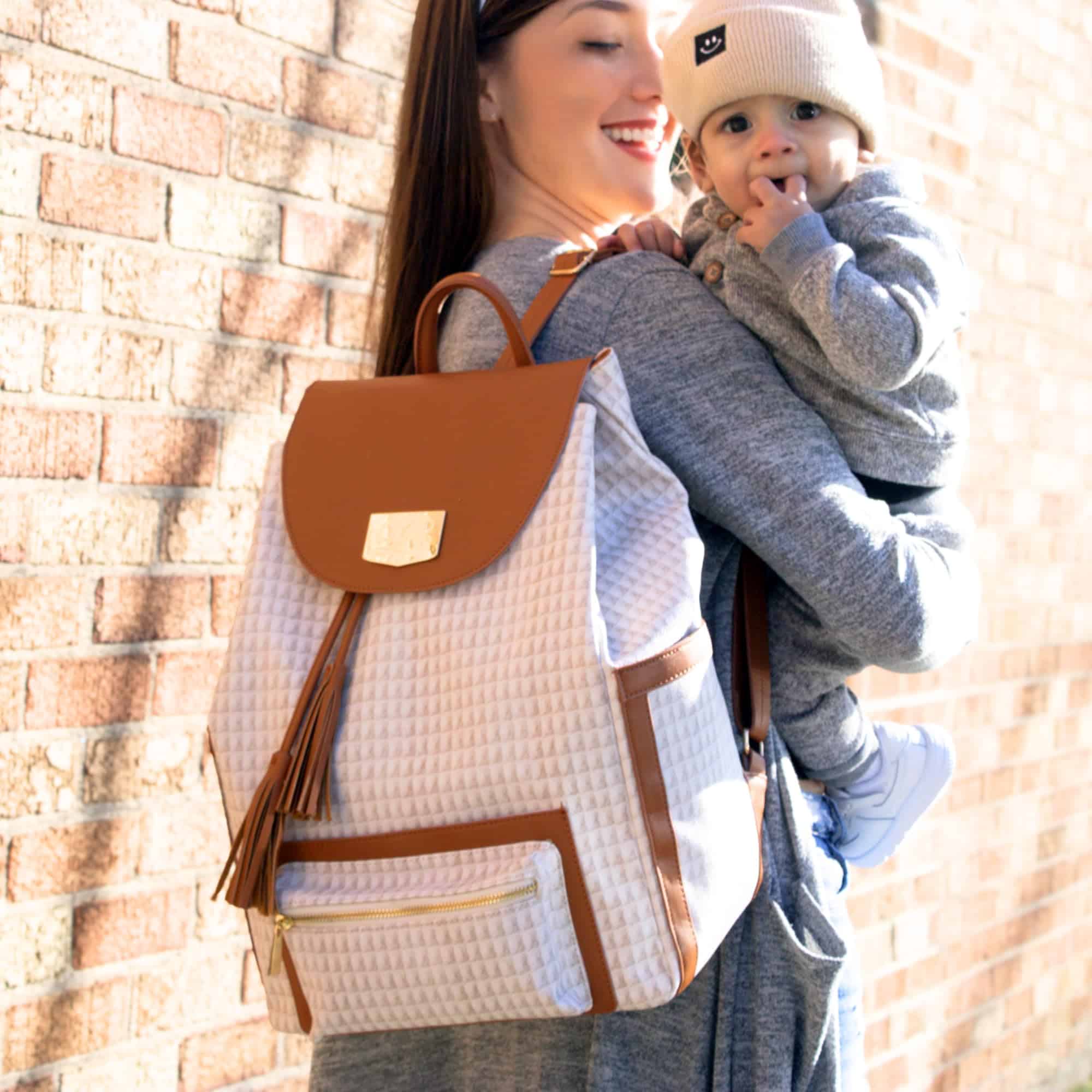 Bolso de pañales de lujo Blueberry con mochila grande para - Imagen 10