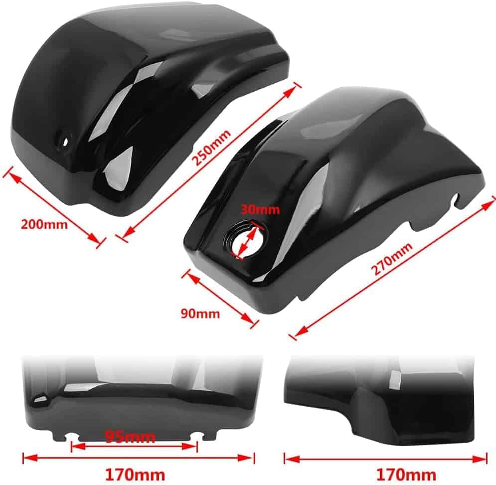 Cubierta protectora de batería lateral negra Compatible - Imagen 5