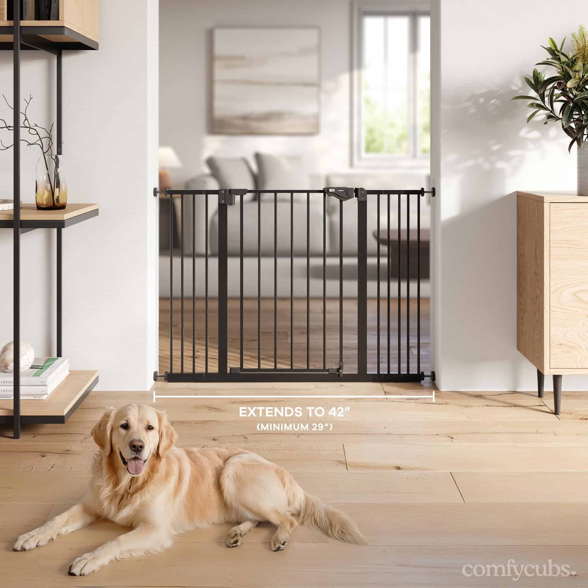 Comfy Cubs Baby Safety Gate con 3 Extensiones - Barrera - Imagen 5