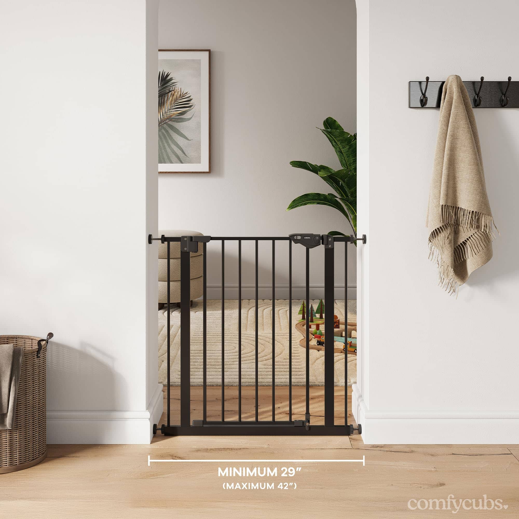 Comfy Cubs Baby Safety Gate con 3 Extensiones - Barrera - Imagen 3