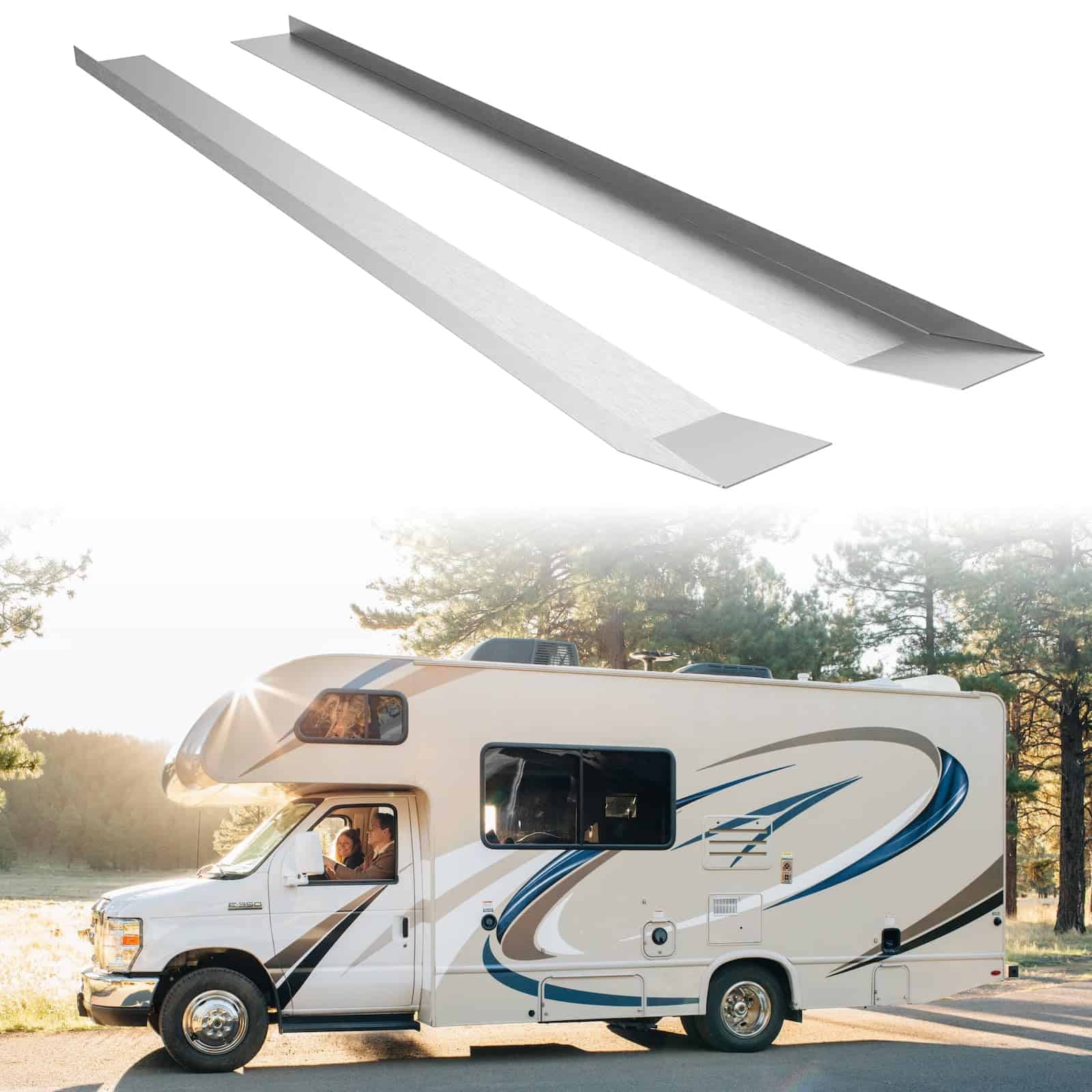 Juego de Esquí de Salida Deslizante para RV 2 Pcs -