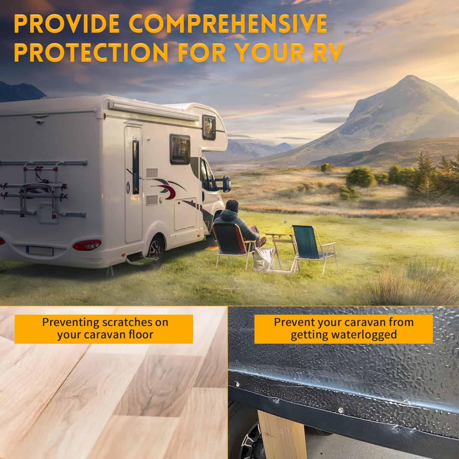 Juego de Esquí de Salida Deslizante para RV 2 Pcs - - Imagen 6