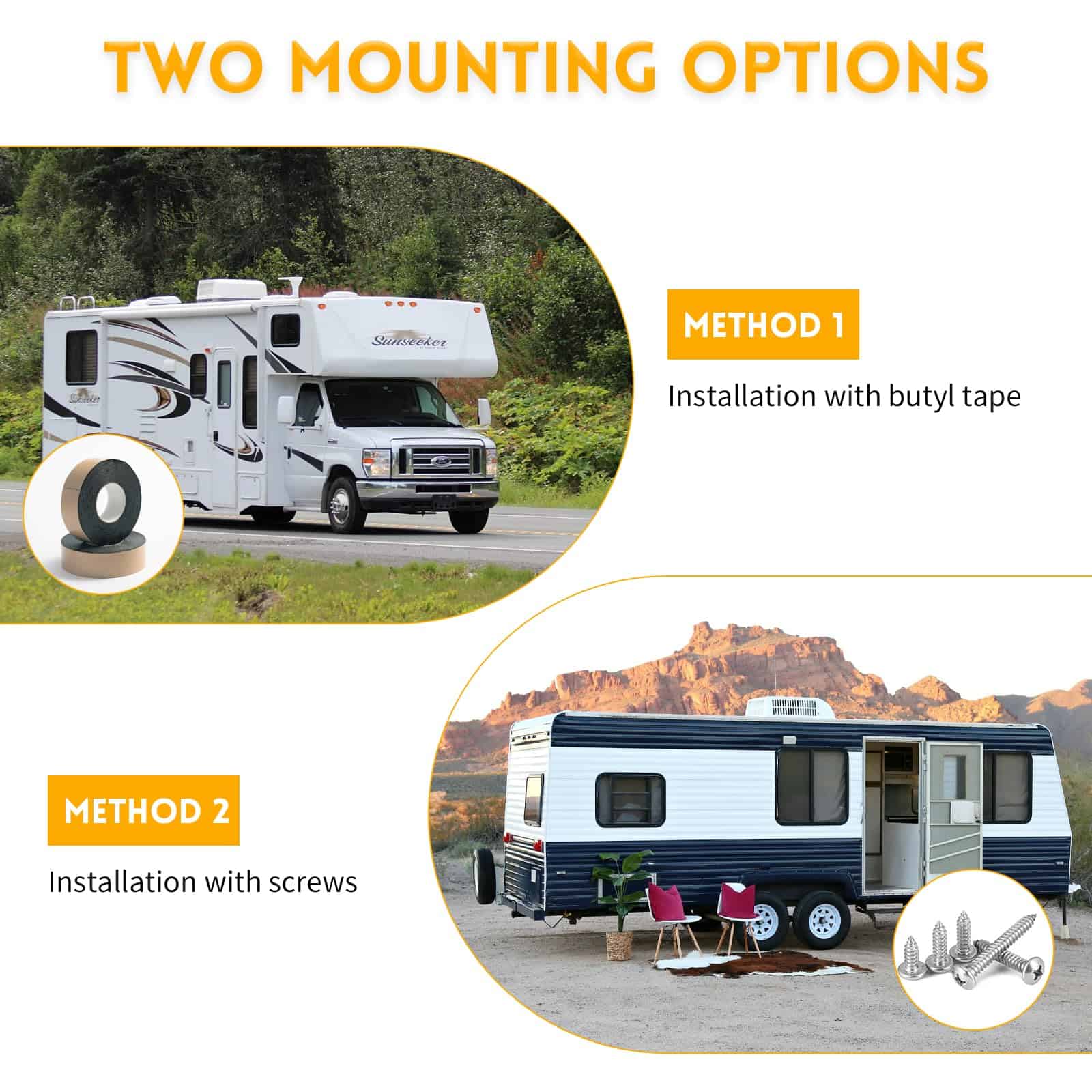 Juego de Esquí de Salida Deslizante para RV 2 Pcs - - Imagen 5