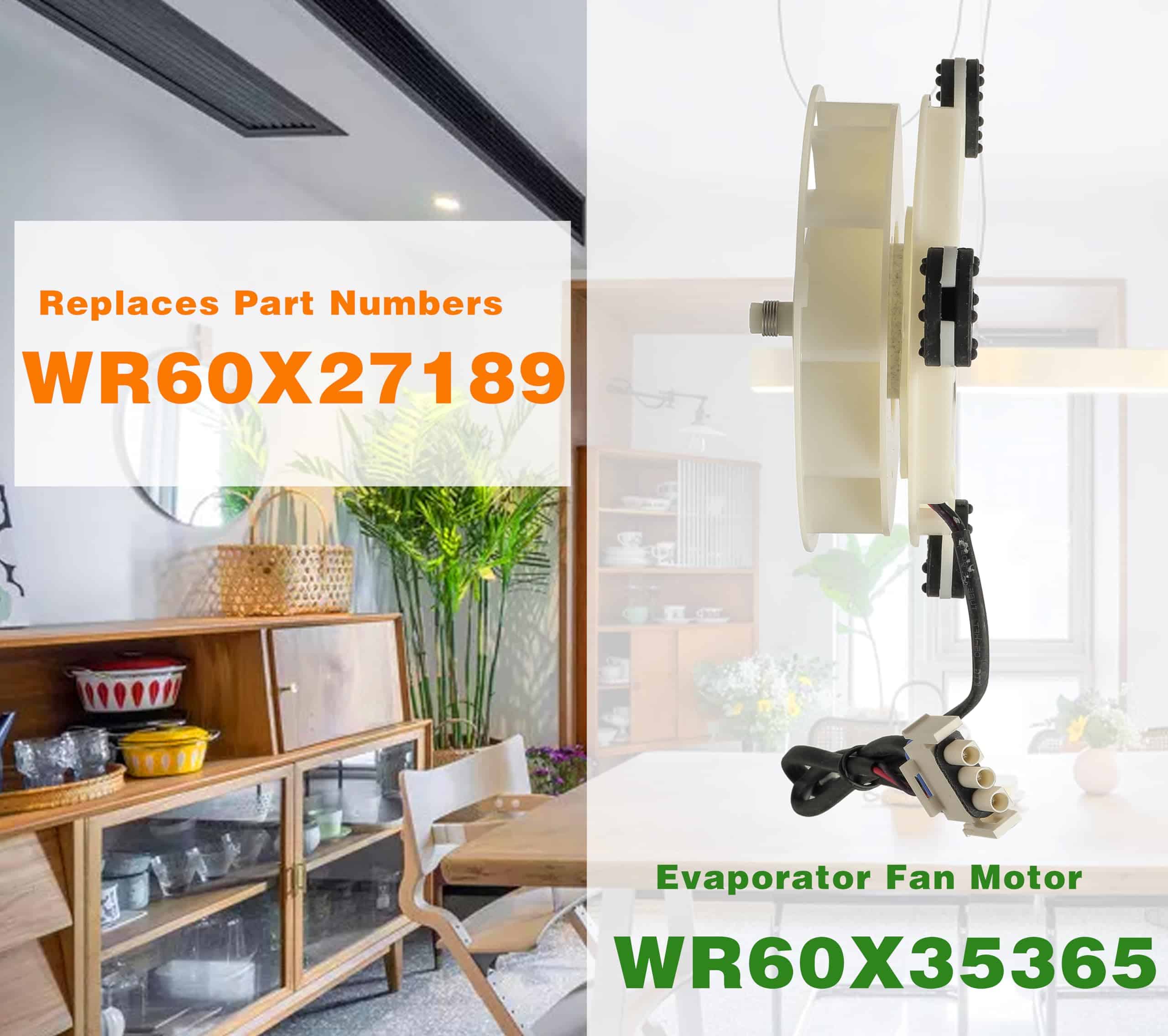 CDDCWZ WR60X35365 Ventilador del evaporador del congelador, - Imagen 9