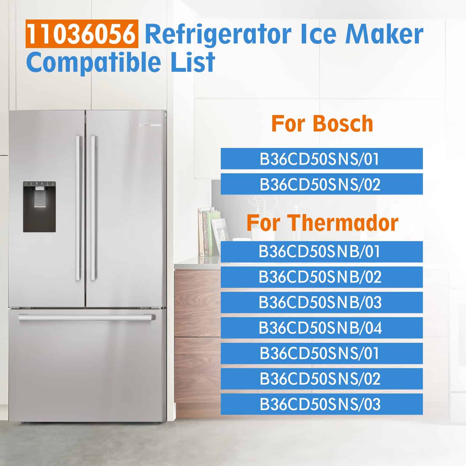 Fabricante de hielo para refrigerador 11036056 compatible - Imagen 7