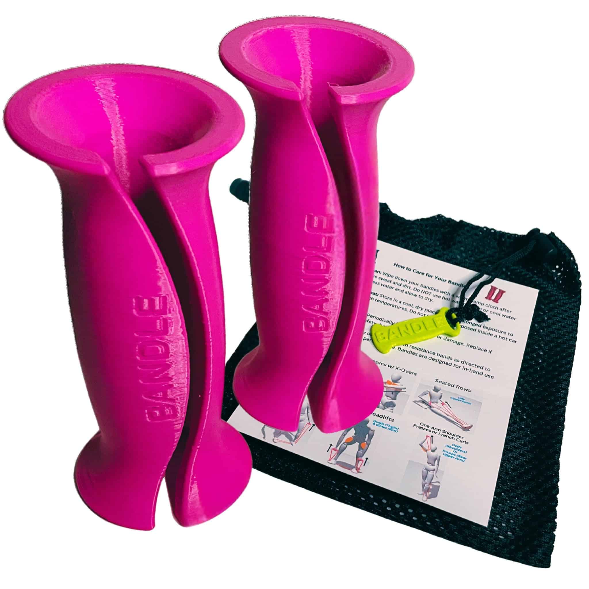 Bandles - Verdaderos Mangos Ergonómicos -Rosa Brillante