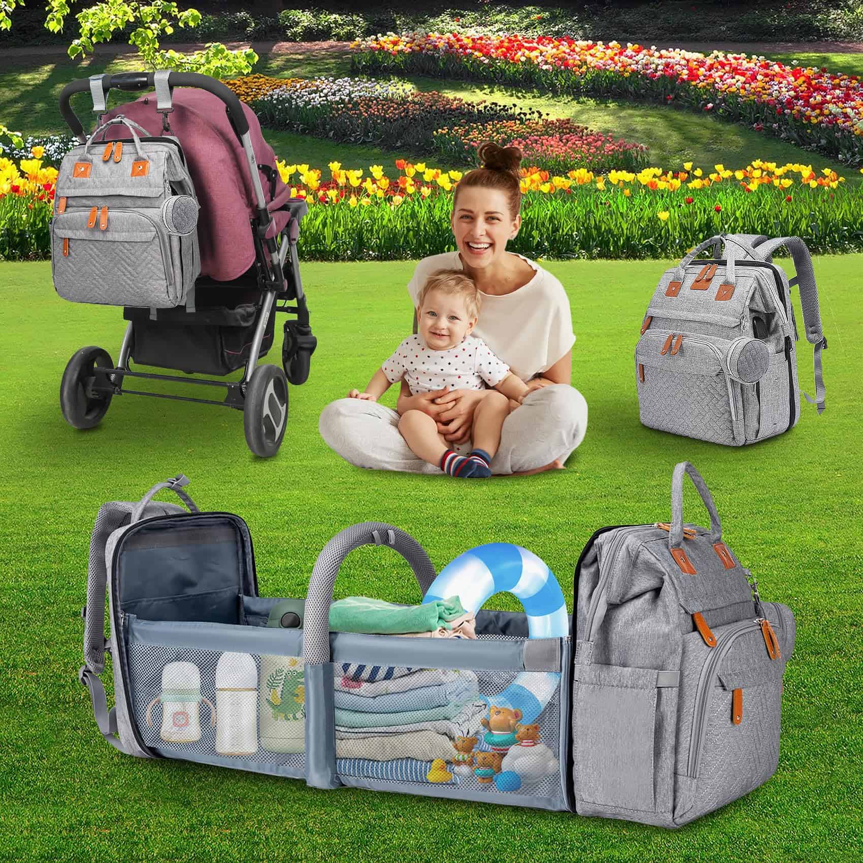 ANWTOTU Mochila para Pañales Mochila Impermeable - Imagen 7