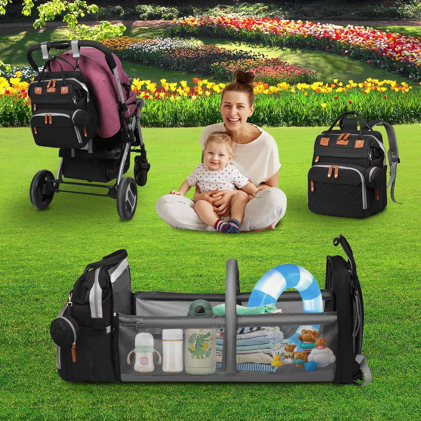 Mochila para Pañales de Bebé ANWTOTU Mochila para Pañales - Imagen 7