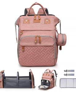 Bolso de pañales para bebé ANWTOTU Mochila de pañales