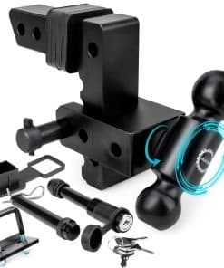 Enganche de Remolque Ajustable, Compatible con Receptor de