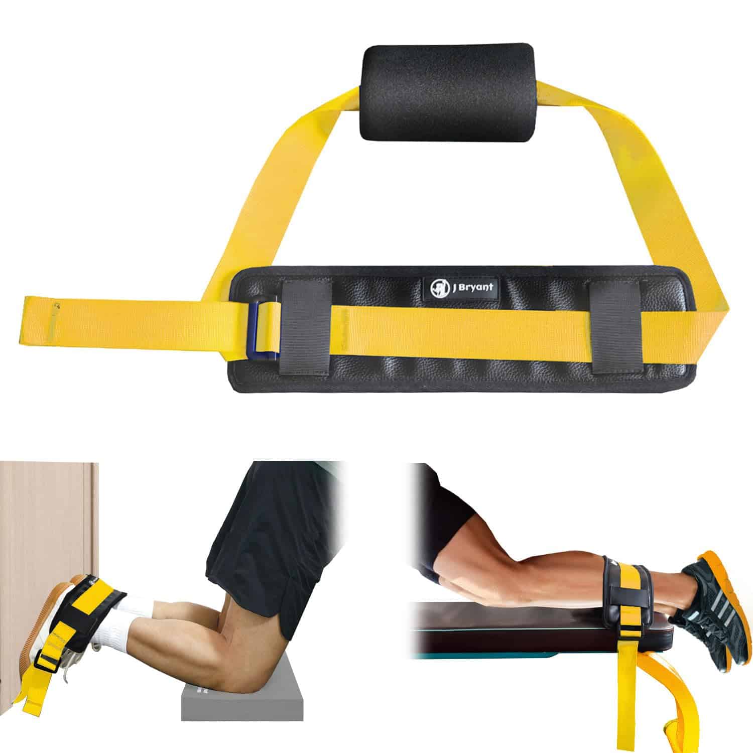 Correa Ajustable para Curl Nórdico con Anclaje de Espuma