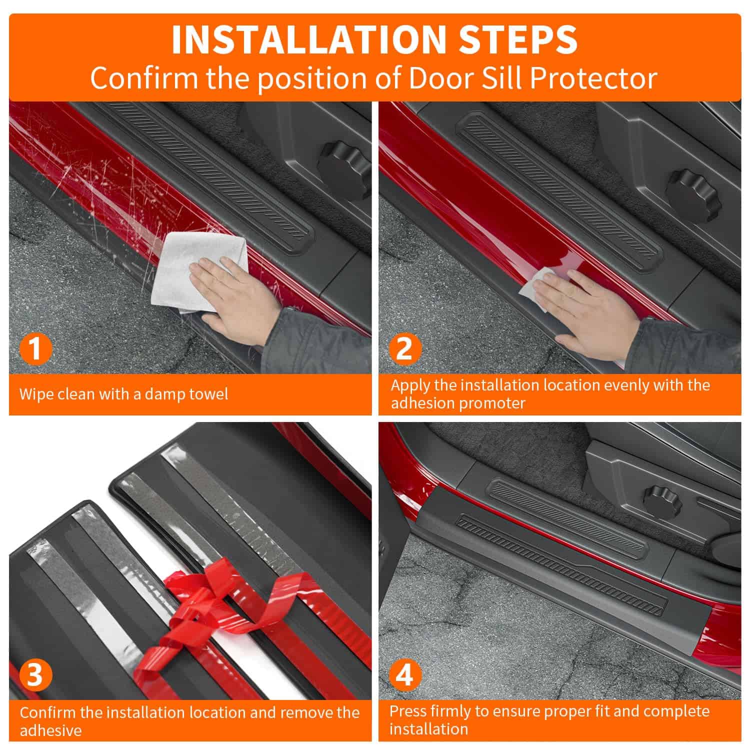 Protector de umbral de puerta powoq compatible con Ford - Imagen 6