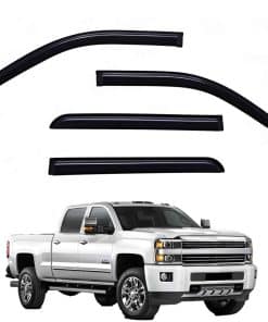 YLSCOO Window Visors Rain Guards compatible with Silverado