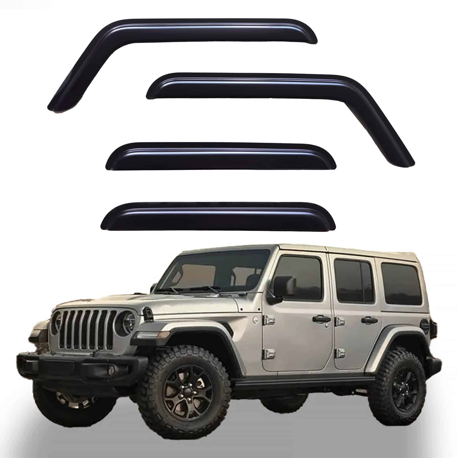 YLSCOO Viseras para Ventanas Deflectores de Lluvia para