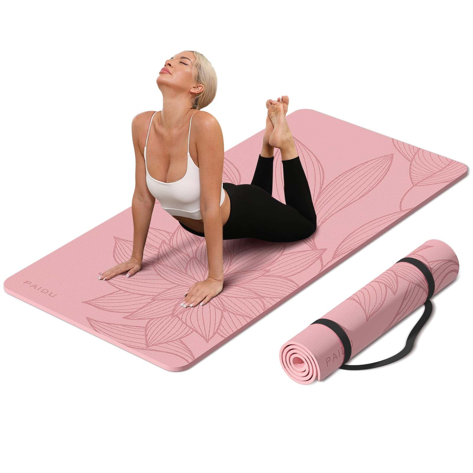 Tapete de Yoga Grande PAIDU - 72�x36�x0.4� Extra Ancho -