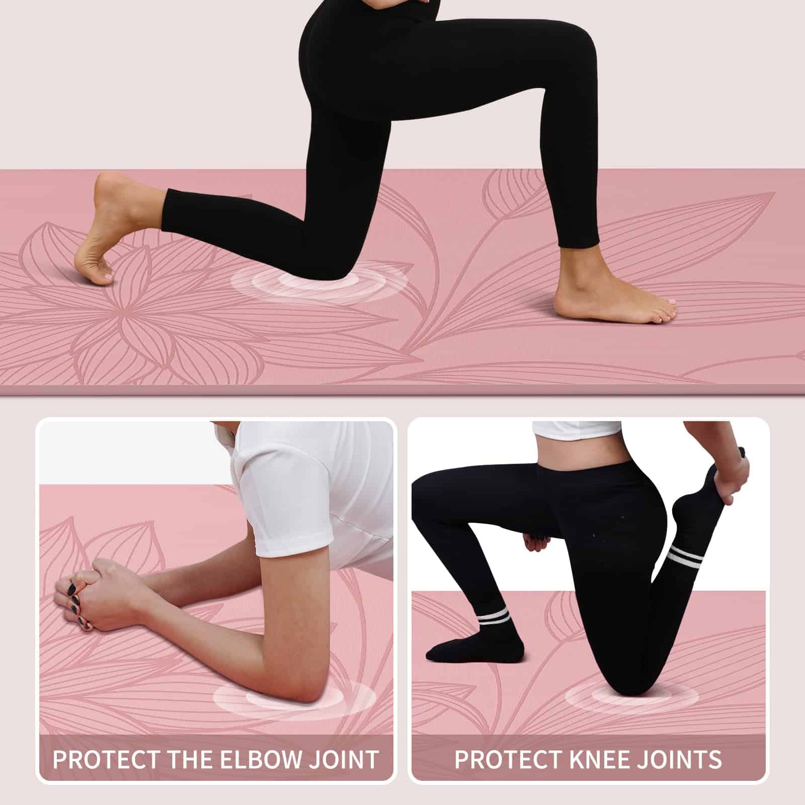 Tapete de Yoga Grande PAIDU - 72�x36�x0.4� Extra Ancho - - Imagen 9