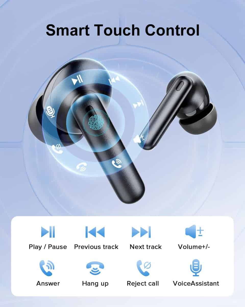 Audífonos Inalámbricos TUMJUN, 42H Tiempo de Reproducción - Imagen 8