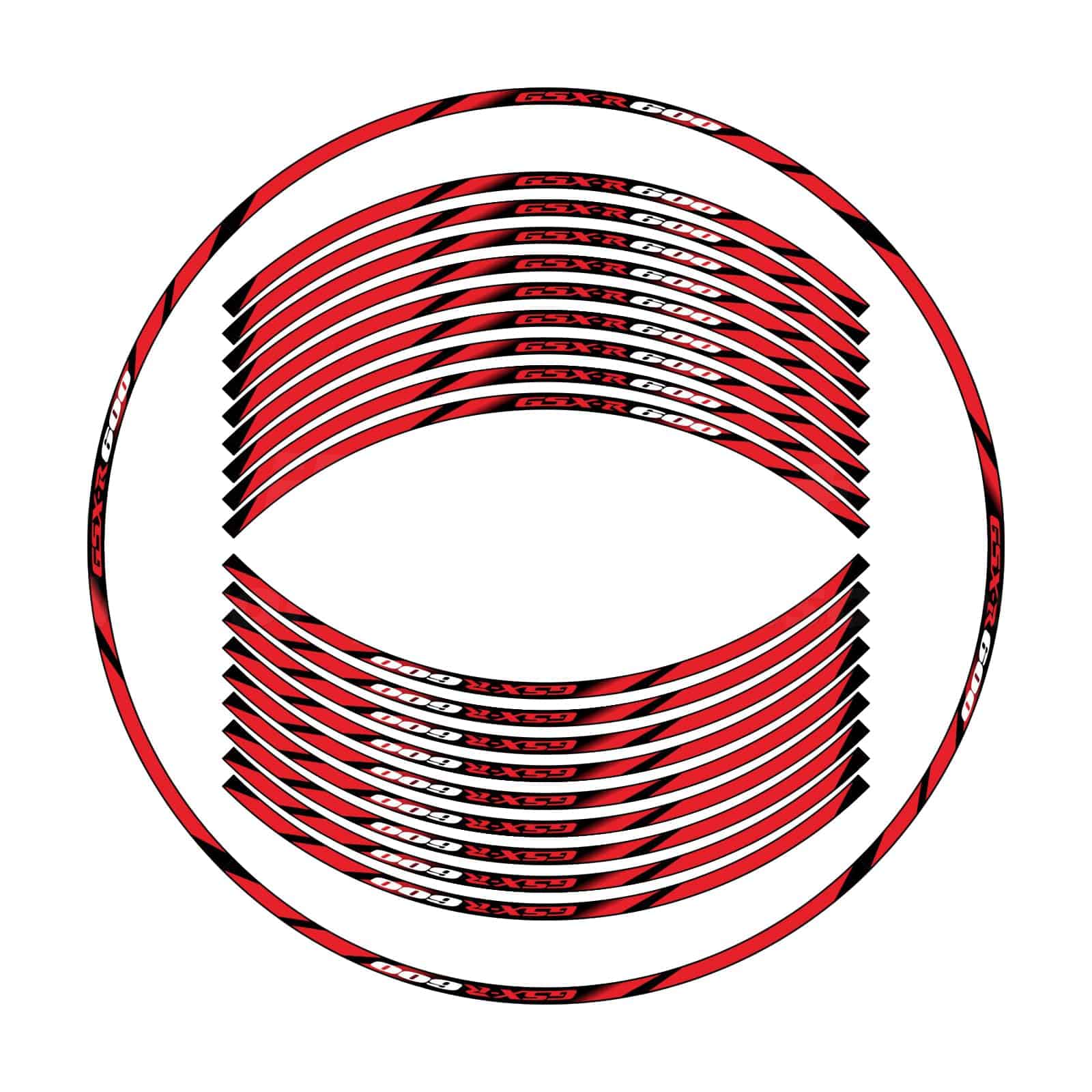 Kit de rayas reflectantes para ruedas de motocicleta - Imagen 3