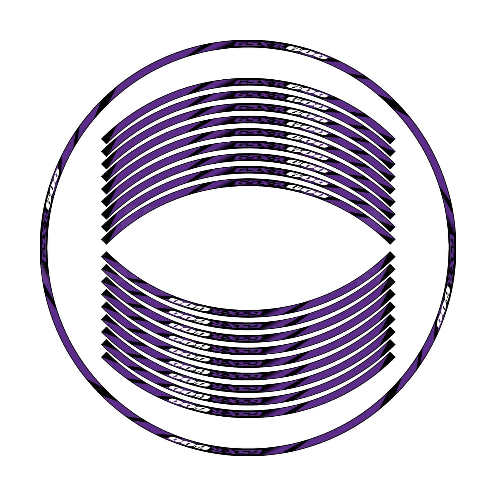 Kit de Rayas Reflectantes para Ruedas de Motocicleta, - Imagen 3