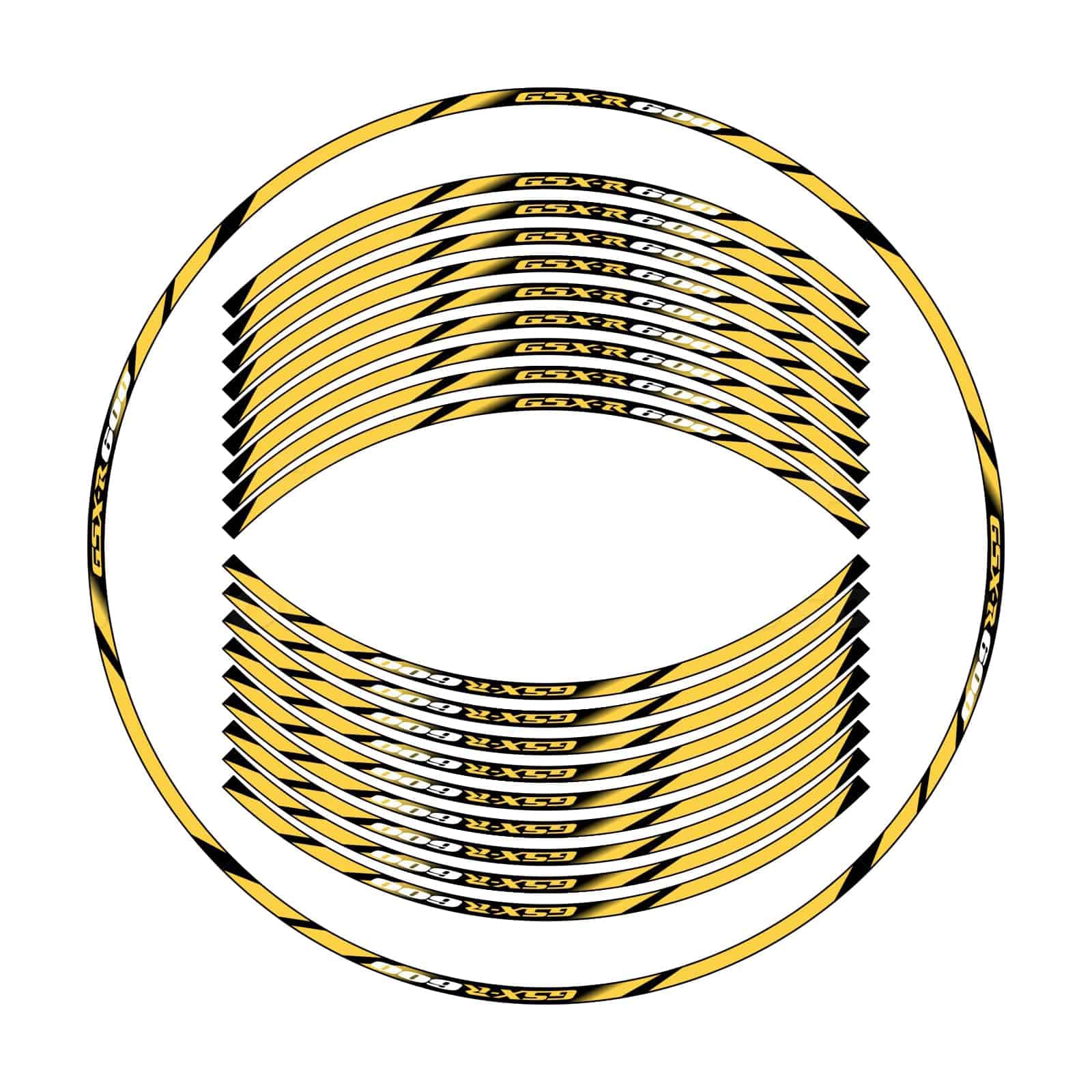 Kit de Tiras Reflectantes para Ruedas de -Amarillo Ceep - Imagen 3
