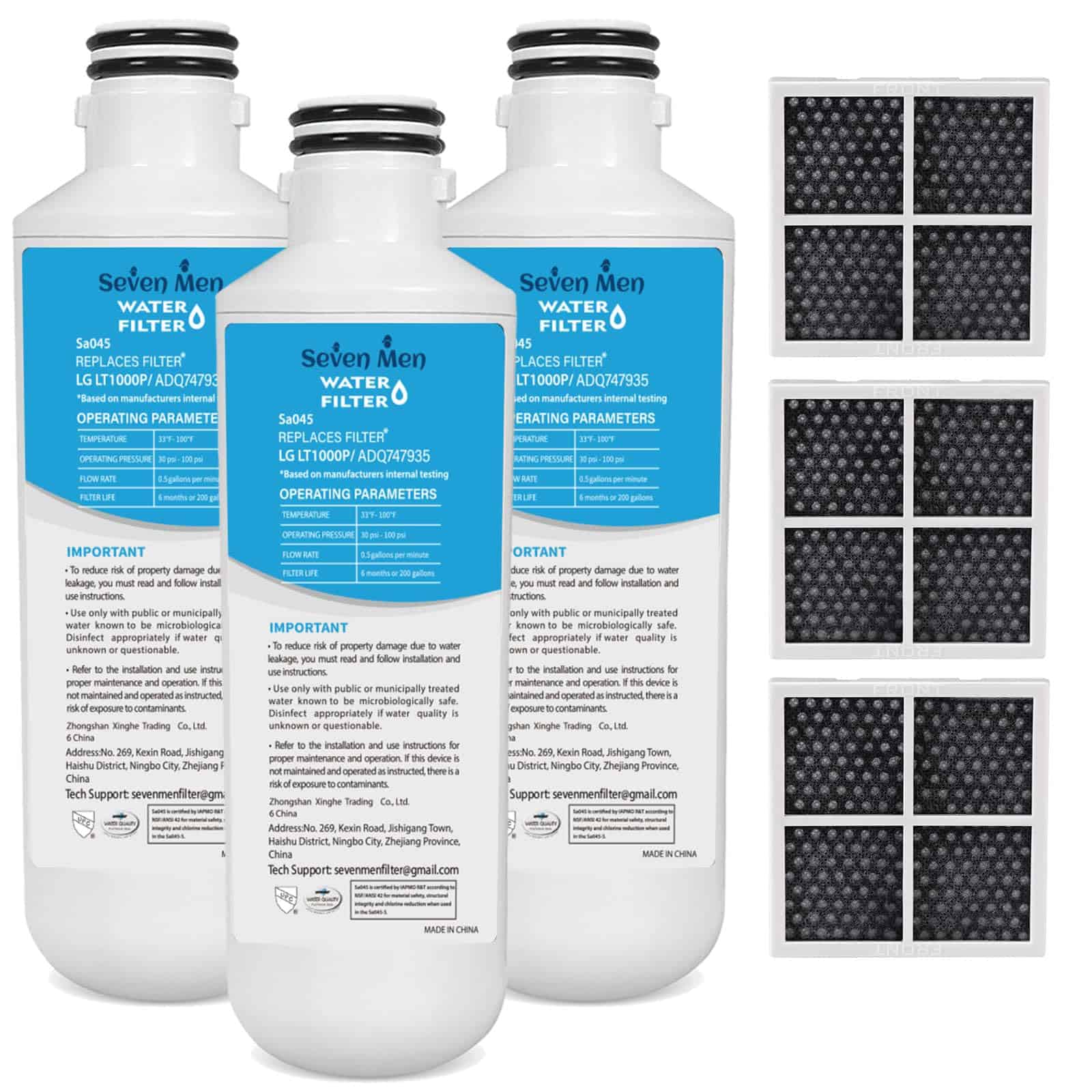 Filtro de Agua Adq747935 para LG Lt1000p/pc, LfxS26973s,
